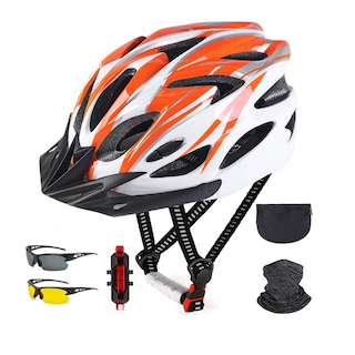 Foto 1 | Foto 1 | Set Casco De Bicicleta Unisex+luz De Bicicleta+gafas+mascara Eo Safe Imports Esi-9479 Multicolor