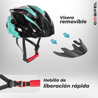 Foto 3 | Foto 3 | Casco Gospel Sl701 color Negro para Ciclista