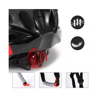 Foto 3 | Foto 3 | Set De Casco, Luz De Bicicleta, Gafas Y Guantes 4pzs Eo Safe Imports Esi-15815 Rojo
