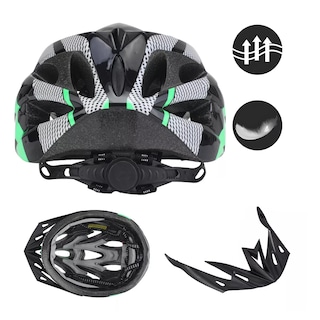 Foto 2 | Foto 2 | Set De Casco, Luz De Bicicleta, Gafas Y Guantes 4pzs Eo Safe Imports Esi-15817 Verde