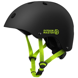 Foto 1 | Foto 1 | Bicicleta Helmet Outdoormaster Para Jóvenes Y Niños, Negro Y Verde S - Venta Internacional.