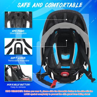 Foto 5 | Foto 5 | Casco Lixada Para Niños, Ajustable, Desmontable, Integral, Azul - Venta Internacional.