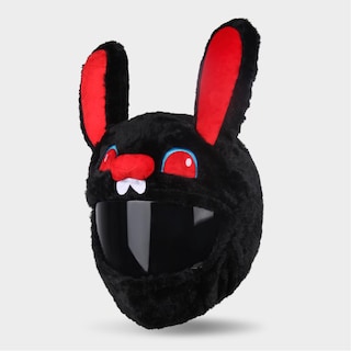Foto 1 | Foto 1 | Funda De Casco De Moto Con Dibujos Animados Para Casco De Moto, Color Negro - Venta Internacional.