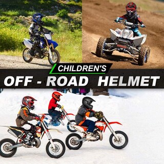 Foto 6 | Foto 6 | Casco Ilm Youth Kids Atv Motocross B07 Azul/plateado Dot - Venta Internacional.
