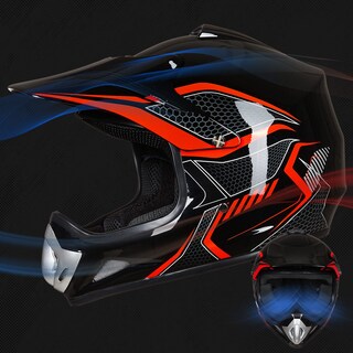 Foto 3 | Foto 3 | Casco De Moto De Cross Ilm Bld-818 Para Jóvenes Y Niños, Rojo (joven-pequeño) Dot - Venta Internacional.