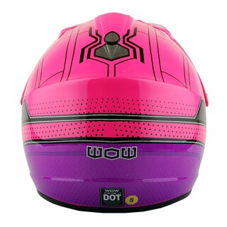 Foto 5 | Foto 5 | Casco De Motocross Wow Youth Spider Pink, Gafas Y Guantes - Venta Internacional.