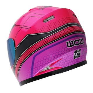 Foto 5 | Foto 5 | Casco De Moto Wow Spider Pink Youth Aprobado Por El Dot - Venta Internacional.