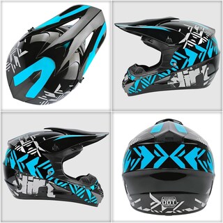 Foto 3 | Foto 3 | Casco De Motocross Spark Para Jóvenes Y Niños Aprobado Por El Dot Con Gafas Azules - Venta Internacional.