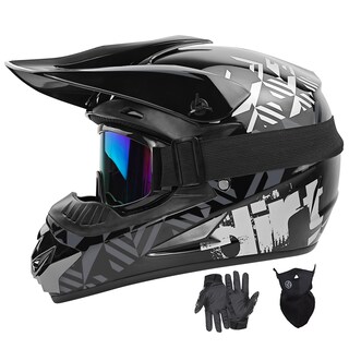 Foto 1 | Foto 1 | Casco De Motocross Spark Dot Full Face Para Adulto, Color Gris, Talla Xl - Venta Internacional.