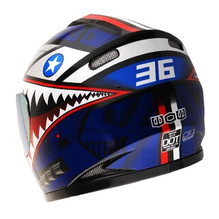 Foto 5 | Foto 5 | Casco De Moto Wow Full Face Street Bike Bmx Para Niños, Azul - Venta Internacional.