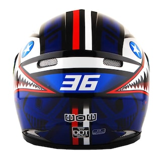 Foto 7 | Foto 7 | Casco De Moto Wow Full Face Street Bike Bmx Para Niños, Azul - Venta Internacional.