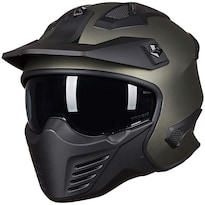 Casco Ilm 726x Con Cara Abierta Para Motocicleta 3/4 Dot, Color Verde Medianoche - Venta Internacional.