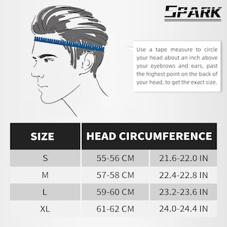 Foto 6 | Foto 6 | Casco De Motocross Spark Para Jóvenes Y Niños Aprobado Por El Dot Con Gafas Azules - Venta Internacional.