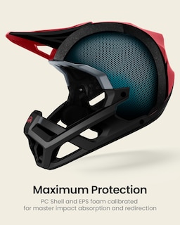 Foto 2 | Foto 2 | Casco De Bicicleta De Montaña Outdoormaster Grizzly Flaming Red - Venta Internacional.