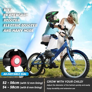 Foto 2 | Foto 2 | Casco De Ciclismo Lixada Para Niños, Desmontable, De Cara Completa, De 52 A 58 Cm - Venta Internacional.