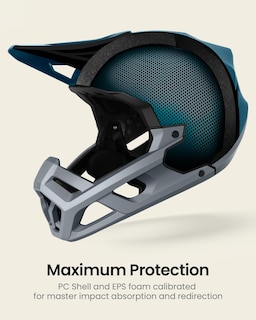 Foto 2 | Foto 2 | Casco Para Bicicleta De Montaña Outdoormaster Grizzly Azure Blue M - Venta Internacional.