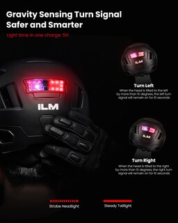 Foto 4 | Foto 4 | Casco De Bicicleta Inteligente Ilm Con Control De Luz Led De Advertencia De Freno Nta8776 - Venta Internacional.