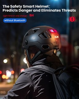 Foto 7 | Foto 7 | Casco De Bicicleta Inteligente Ilm Nta8776 Ce Cpsc Triple Cert. Xxl Negro - Venta Internacional.