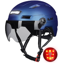 Casco De Bicicleta Ilm E3-10l Para Adultos Con Usb Recargable, Azul Claro Y Morado - Venta Internacional.