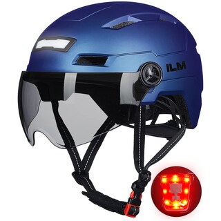 Foto 1 | Foto 1 | Casco De Bicicleta Ilm E3-10l Para Adultos Con Usb Recargable, Azul Claro Y Morado - Venta Internacional.