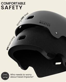 Foto 2 | Foto 2 | Casco Outdoormaster Para Montar En Monopatín, Color Gris, Xl, Para Niños - Venta Internacional.
