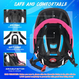 Foto 5 | Foto 5 | Casco Lixada Para Niños, Ajustable, Desmontable, Integral, Azul - Venta Internacional.