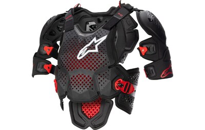 Foto 1 | Foto 1 | Protector De Pecho Alpinestars A-10 V2 Antracita/negro/rojo Md/lg - Venta Internacional.