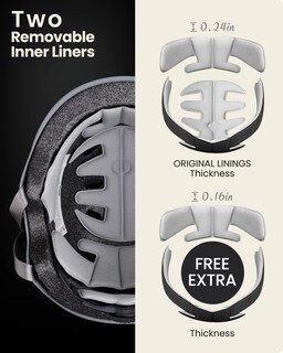 Foto 3 | Foto 3 | Casco Outdoormaster Para Monopatín, Gris, Talla L - Venta Internacional.