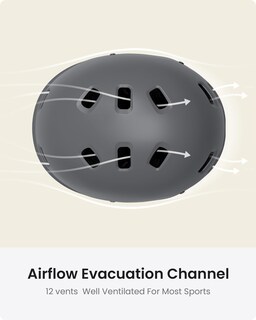 Foto 4 | Foto 4 | Casco Outdoormaster Para Monopatín, Gris, Talla L - Venta Internacional.