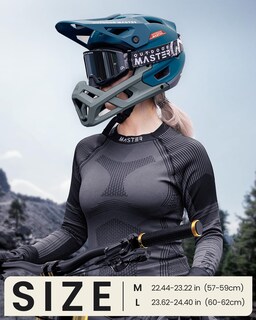 Foto 6 | Foto 6 | Casco Para Bicicleta De Montaña Outdoormaster Grizzly Azure Blue Large - Venta Internacional.