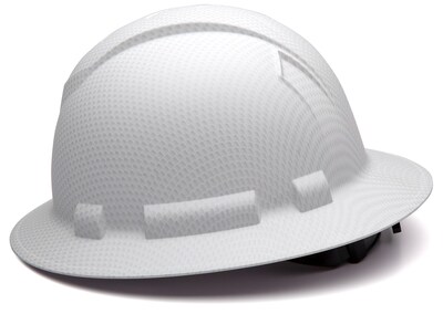 Foto 3 | Foto 3 | Casco Con Trinquete Pyramex Ridgeline De Ala Completa Con 4 Puntas, Color Blanco - Venta Internacional.