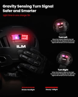 Foto 4 | Foto 4 | Casco De Bicicleta Inteligente Ilm Bluetooth Con Control De Luz Led De Advertencia De Freno - Venta Internacional.
