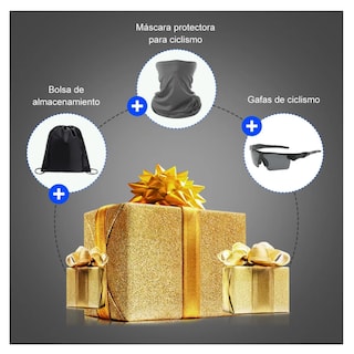 Foto 5 | Foto 5 | Casco De Bicicleta Adulto Ciclismo Casco+gafas+mascara+bolso Blanco 58-63 Cm Belug