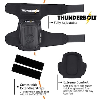 Foto 6 | Foto 6 | Rodilleras Thunderbolt Thunderbolt Para Hombre Y Mujer - Venta Internacional.