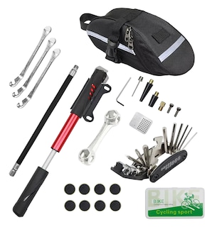 Foto 1 | Foto 1 | Kit de Herramientas para Reparar Bicicleta Con Bolsa 16 En 1