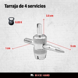 Foto 2 | Foto 2 | Herramienta para Bicicleta para Roscas Tarraja 4 color Plata