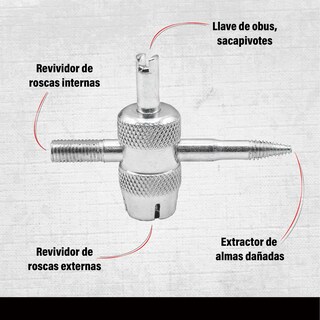 Foto 3 | Foto 3 | Herramienta para Bicicleta para Roscas Tarraja 4 color Plata