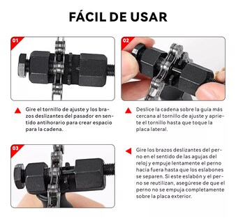 Foto 2 | Foto 2 | Kit De Pinzas Cortador Extractor De Pernos De Cadena Bicicleta, Negro