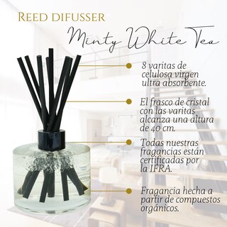 Foto 3 | Foto 3 | Aromatizante de Ambiente Reed Diffuser - Punto Aroma - Minty White Tea