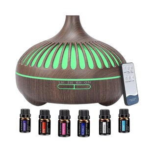 Foto 1 | Foto 1 | Humidificador Aromaterapia 550 Ml Difusor De Aceite Esencial, Cafe