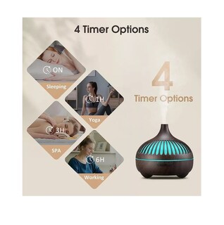 Foto 2 | Foto 2 | Humidificador Aromaterapia 550 Ml Difusor De Aceite Esencial, Cafe