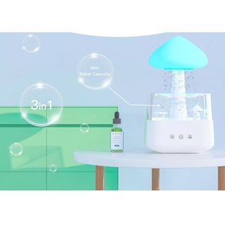 Foto 2 | Foto 2 | Difusores De Aromas Humidificador De Nube De Lluvia 7 Colores Eo Safe Imports Esi-13616 Blanco
