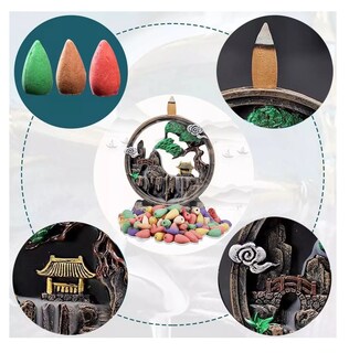 Foto 5 | Foto 5 | Quemador De Incienso De Una Espesa Niebla + 120 Conos Circulo Montañas