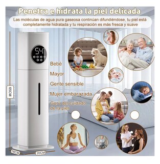 Foto 3 | Foto 3 | Humidificador Difusor Aromaterapia Aire 8l Blanco 110v Blanco