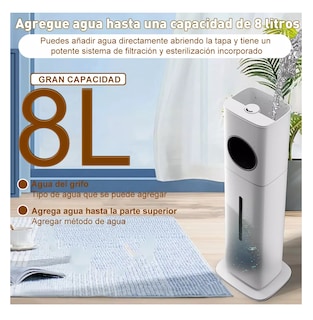 Foto 4 | Foto 4 | Humidificador Difusor Aromaterapia Aire 8l Blanco 110v Blanco