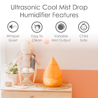 Foto 2 | Foto 2 | Humidificador Ultrasónico Cool Mist De 3,8 Litros Para Dormitorio, Color Naranja - Venta Internacional.