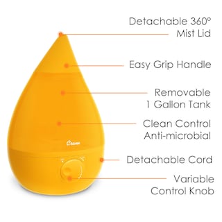 Foto 3 | Foto 3 | Humidificador Ultrasónico Cool Mist De 3,8 Litros Para Dormitorio, Color Naranja - Venta Internacional.