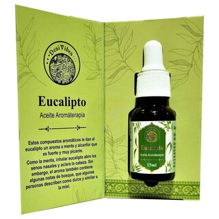 Foto 1 | Foto 1 | Aceite De Aromaterapia Eucalyptus Desi Vibes, Botella De Vidrio De 15 Ml - Venta Internacional.