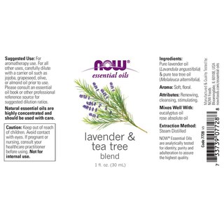 Foto 2 | Foto 2 | Essential Oils Now, Aromaterapia De Lavanda Y Árbol De Té, 30 Ml - Venta Internacional.
