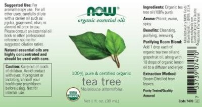Foto 2 | Foto 2 | Aceite Esencial Now Foods Tea Tree 30 Ml 100% Puro Y Orgánico - Venta Internacional.